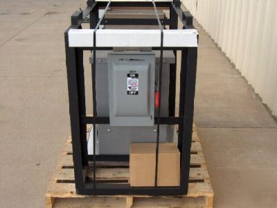 Temporary power distribution transformer gfi breakers