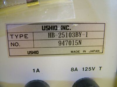 Ushio uv lamp source and power supply ml-251B/a