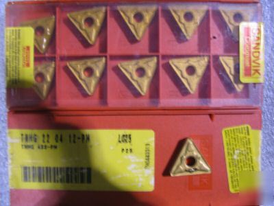 Sanvik carbide inserts TNMG220412PM 20 ea. coromant nos