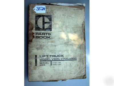 Caterpillar parts book; V60C, V70C, V80C forklifts