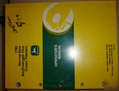 John deere 1780 narrow-row planter operators manual