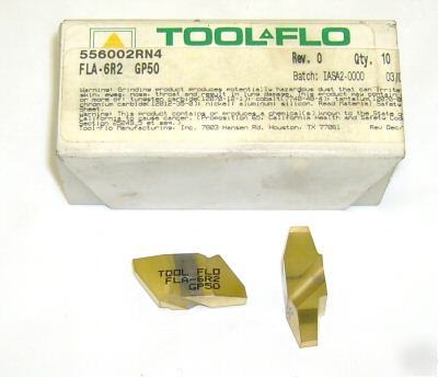 Tool-flo fla-6R2 grade GP50 carbide threading insert