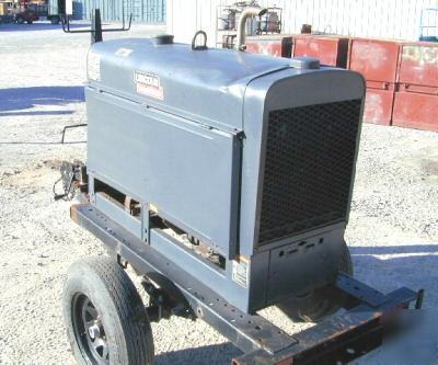 2002 lincoln classic 300 diesel welder on trailer