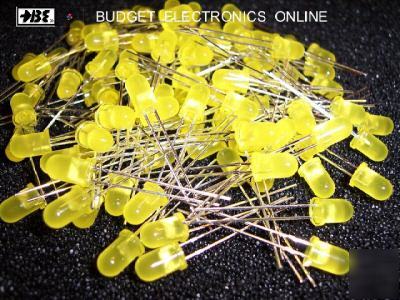 5MM (t-1 3/4) yellow diffused led ( 100-pack )