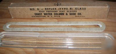 Ernst no. 6 reflex gage glass ~ steam engine boiler nos