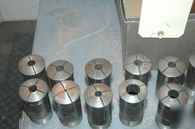 Hardinge 3J collets (18) items 3/16 to 1-11/16