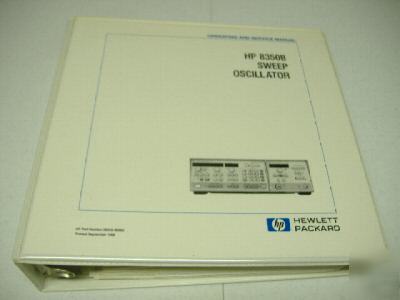 Hp 8350B sweep oscillator operating and service manual