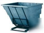 Self dumping hopper, 2.5 cubic yard capacity, 1000 poun