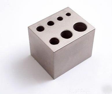 Tapping block, plated heattreated 4140 steel won't rust