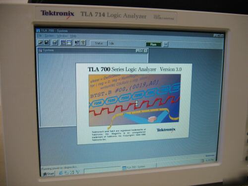 Tektronix TLA714 logic analyzer w/ TLA7N4 w/ 2S