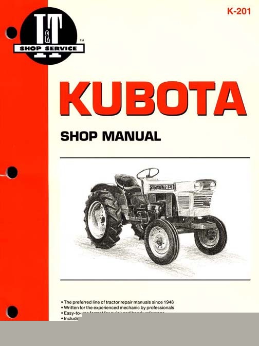  kubota tractor service shop repair manual