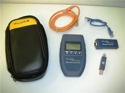 Fluke networks microscanner pro + accessories cable kit