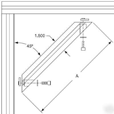 8020 aluminum 45 degree support 15 s 2550 n