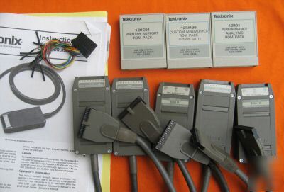 Tektronix P6460 probe (6)+rom pack 12RC01 12RM9 12R01