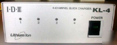 Idx kl-4 4 channel sequential battery quick charger