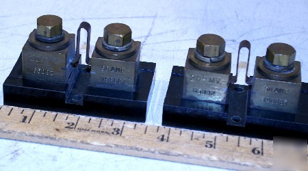 Lot of 2 portable current shunts 200MV 50A