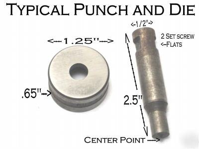 Roper whitney diacro 32 punch die set kit for press