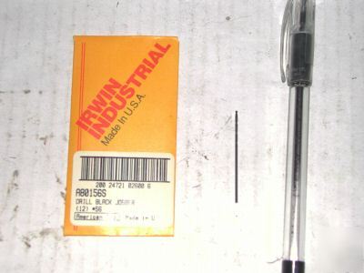 New irwin size #56 jobber length drill bits -1PK/12EA