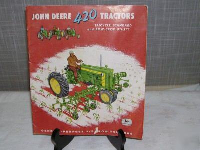 John deere 420 tractor manual booklet