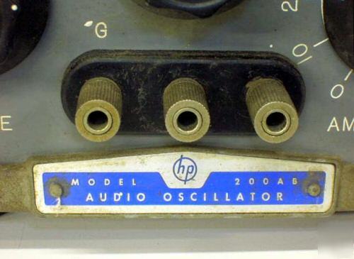 Hp 200AB antique audio oscillator