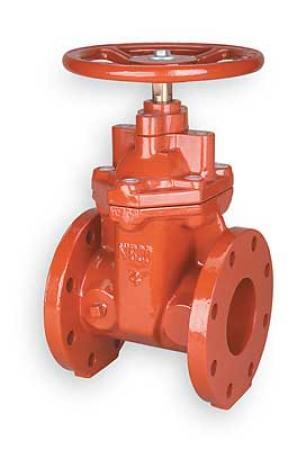 Nib co gate valve,flanged,4 in npt,cast iron 