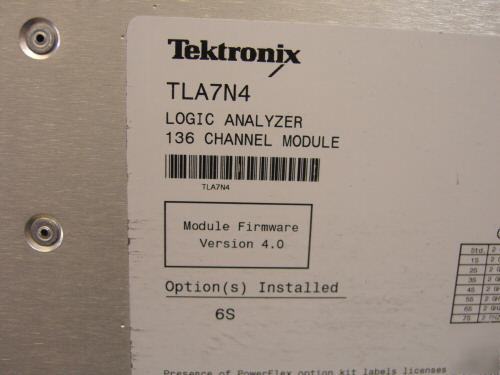 Tektronix TLA715 logic analyzer w/ 2 TLA7N4 w/ 6S