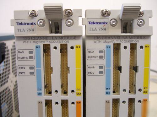 Tektronix TLA715 logic analyzer w/ 2 TLA7N4 w/ 6S