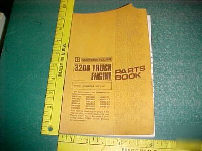 1980 caterpillar 3208 truck engine illus parts book vg