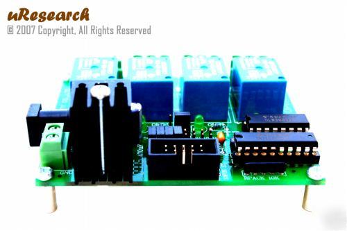 4-ch relay card (basic stamp, pic, atmel, picaxe)