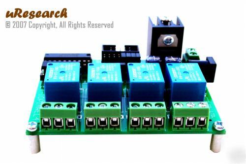 4-ch relay card (basic stamp, pic, atmel, picaxe)