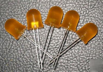 50PCS 10MM orange diffused leds lamp