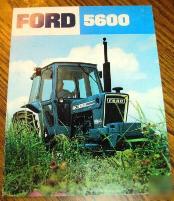 Ford 5600 tractor sales brochure literature book 