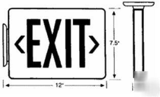 Green slim led exit emergency sign & battery back up