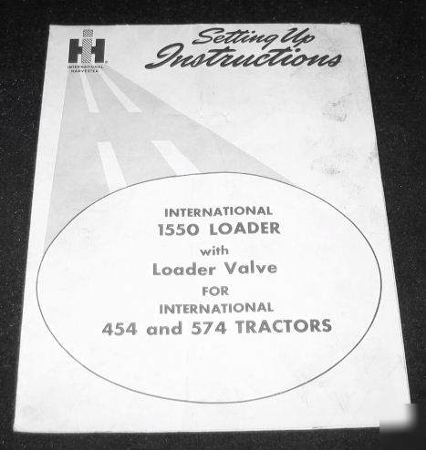 Ih intl harvester 1550 loader valve 454 574 tractors