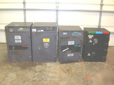 Four floor safes 3 nkl brand and 1 mcgunn