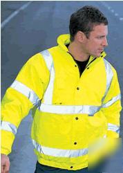 Hurricane bomber jacket hi-viz yellow x-large EN471 