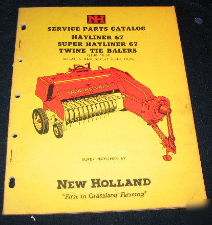 New holland hayliner 67 superliner 67 twine tie balers