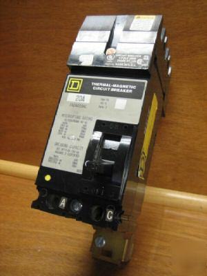 Square d i-line FA26020AC fa-26020AC 20AMP a 20 amp 20A