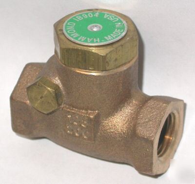 Hammond IB904 bronze swing check valve 125 psi