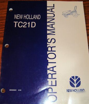 New holland TC21D tractor operator's manual nh