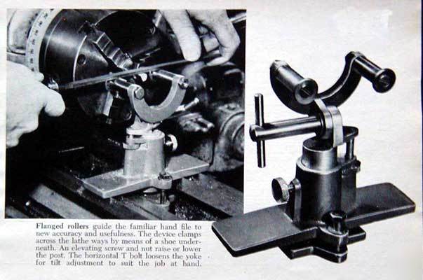 Roller rest precision filing on metal lathe howto plans