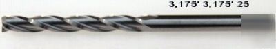 New end mill 3-flutes center cutting Ã¸-1/8