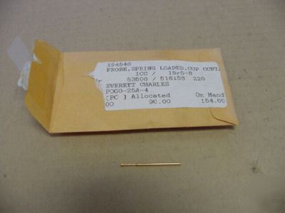 New everett charles pogo-25A-4 cup probe gold qty 55 >