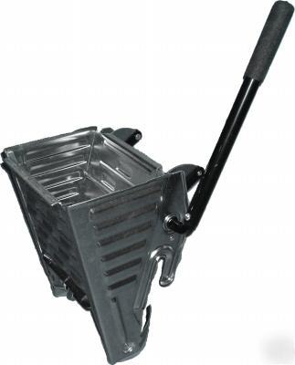 New galvanized metal side press mop wringer.