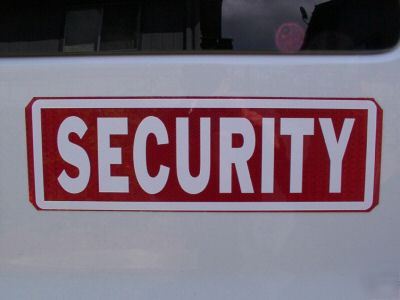 Security red reflective door magnets 1 pair, 