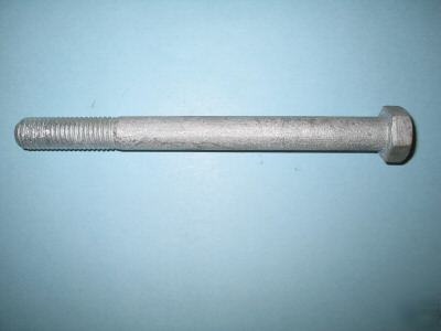 25 hot dip galvanized hex head bolts: 5/8-11 x 6