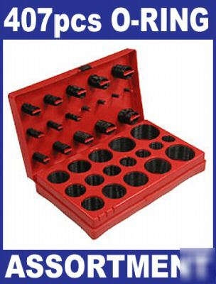 407 pc rubber o-ring assortment 82 sizes seal water air