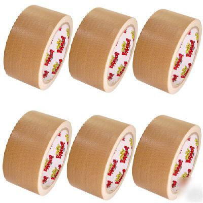 6 rolls tan duct tape 2