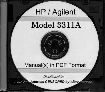 Agilent hp 3311A complete operation & service manual