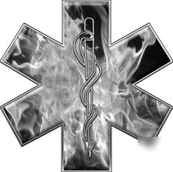 Emt ems mfr medic decal reflective 4